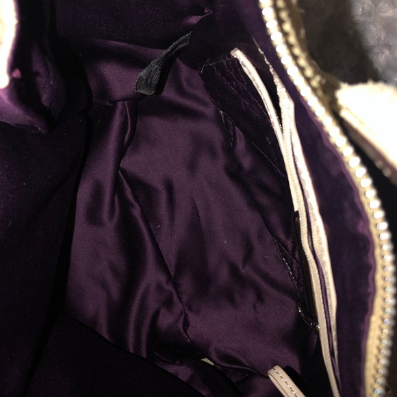 B. Makowsky Whitney Shimmer Emb Leather Satchel - Picture 6 of 6